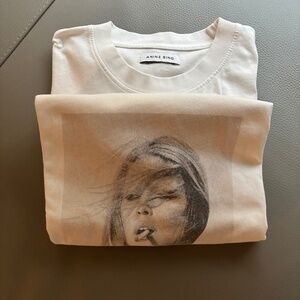 ANINE BING Bridget Bardot Smoking T-Shirt